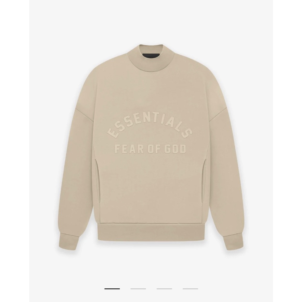 Essentials Fear of God crew neck sweater by Adidas- Dusty Beige; Men’s XS